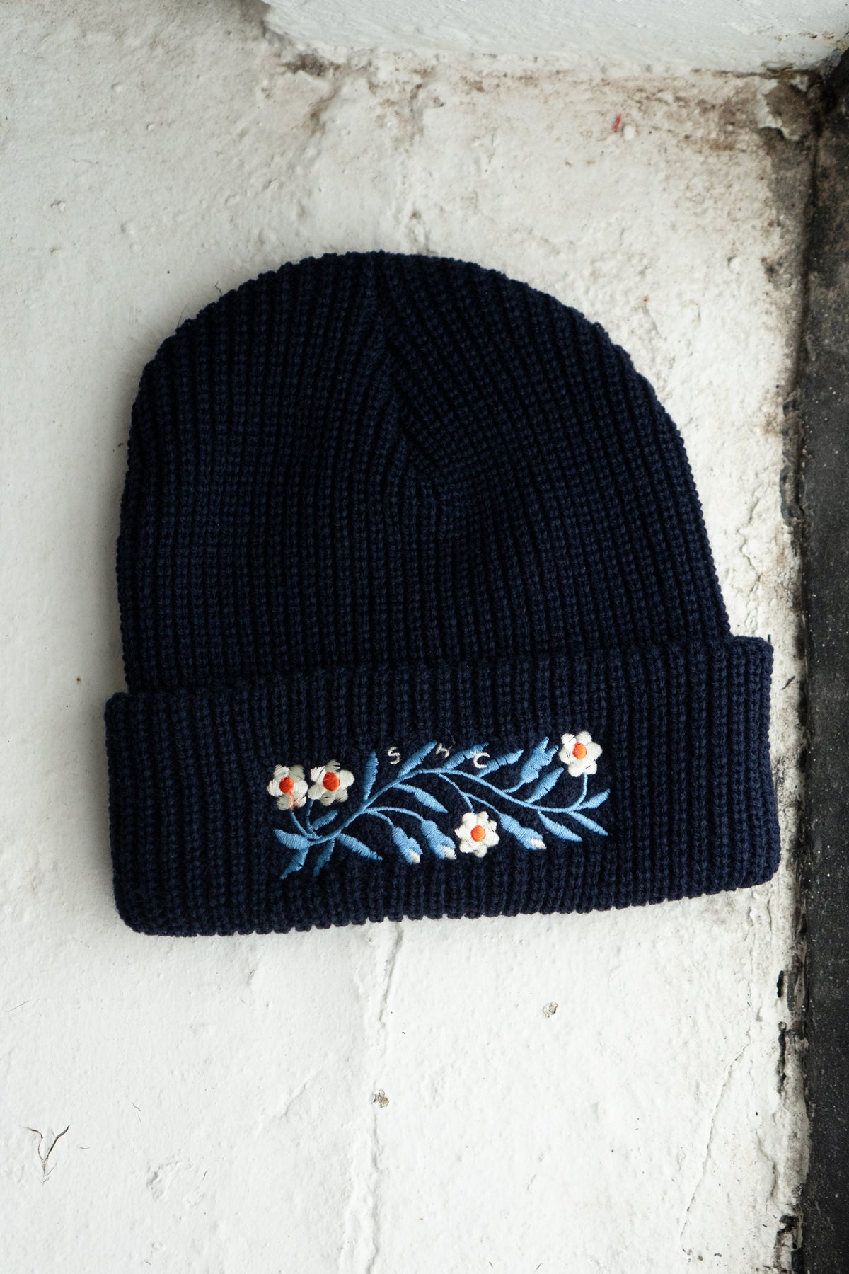 Tuque en tricot shaker 'Garland' | Minuit