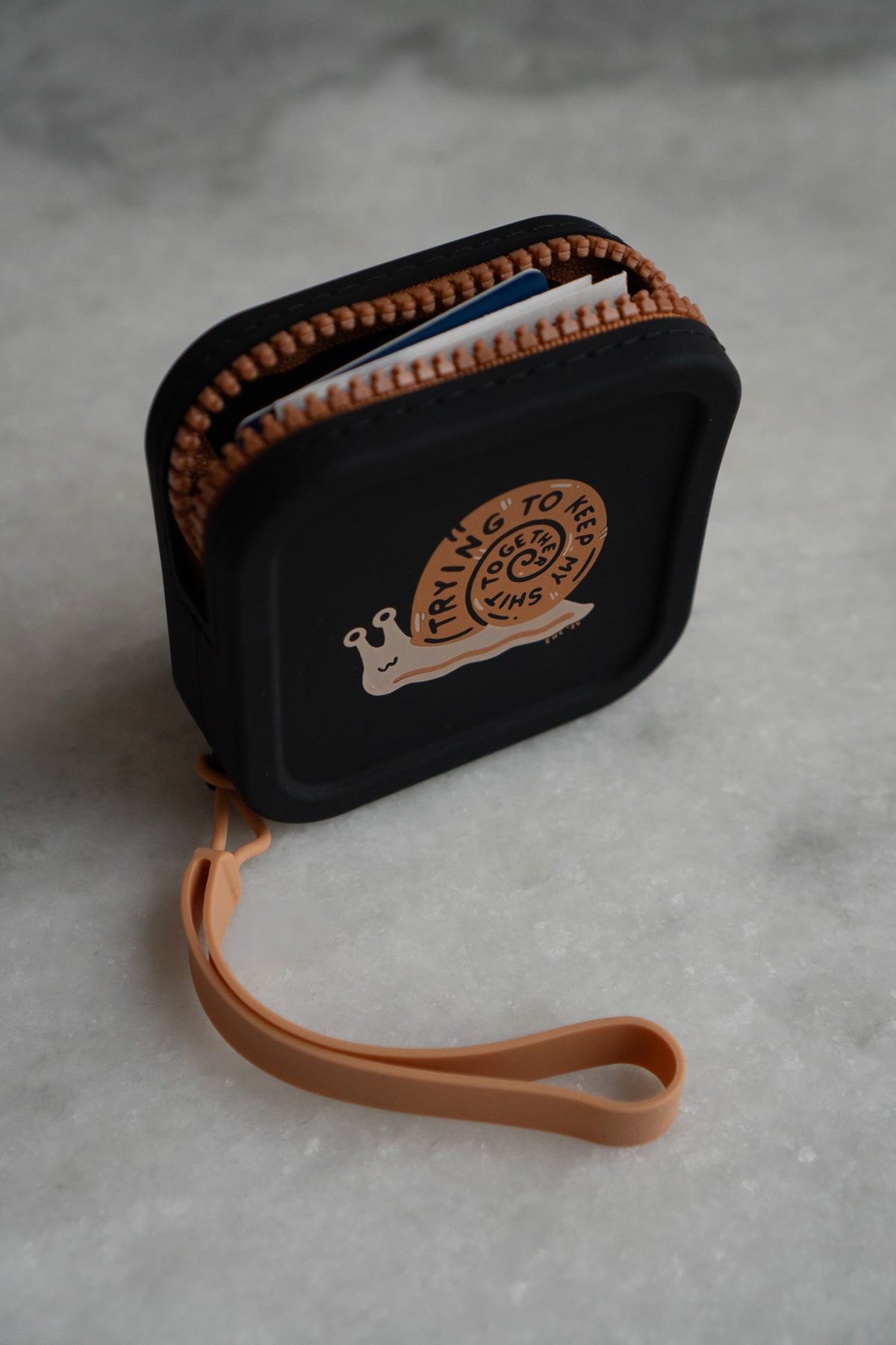 Trying - Zipper Coin Pouch