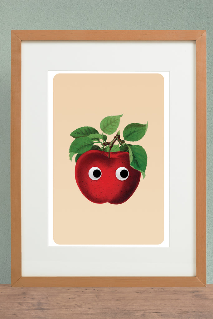 Affiche 'Googly Apple'