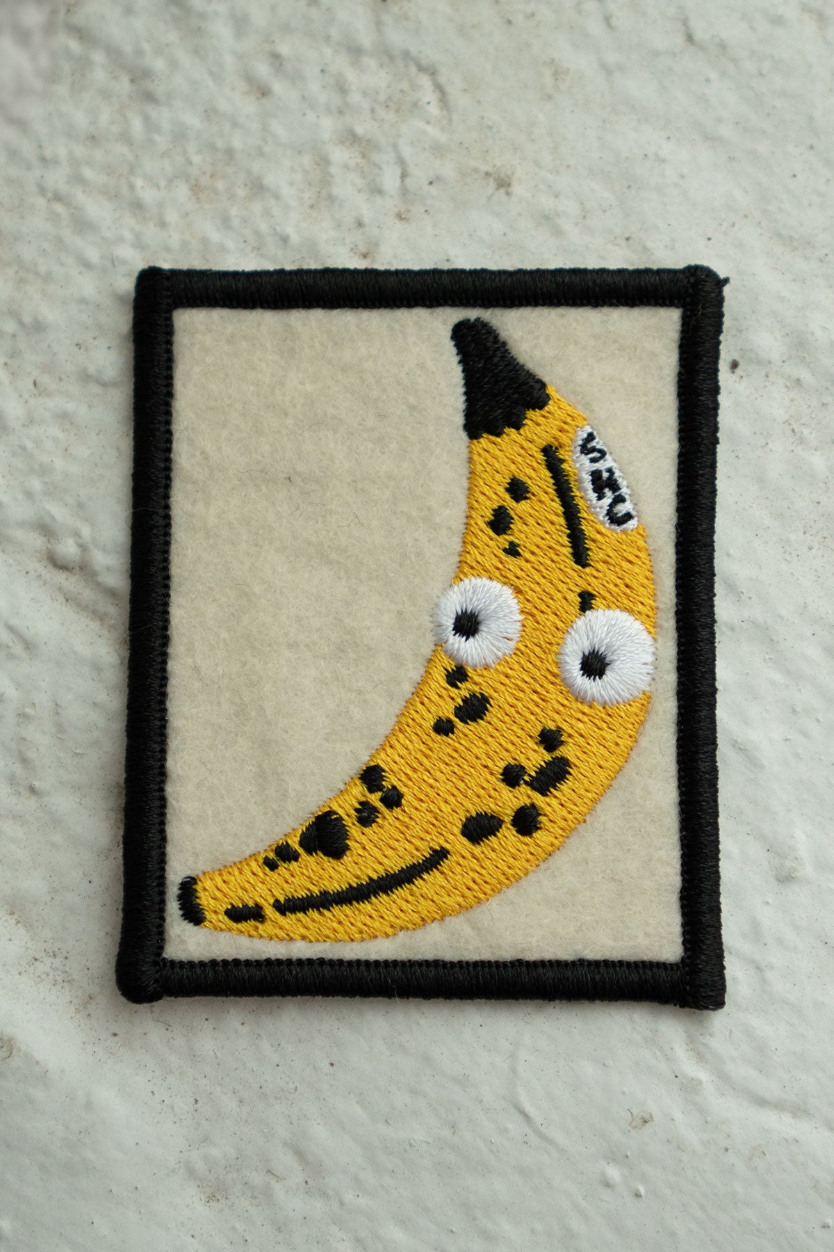 Patch collant en feutre 'Googly Banana'