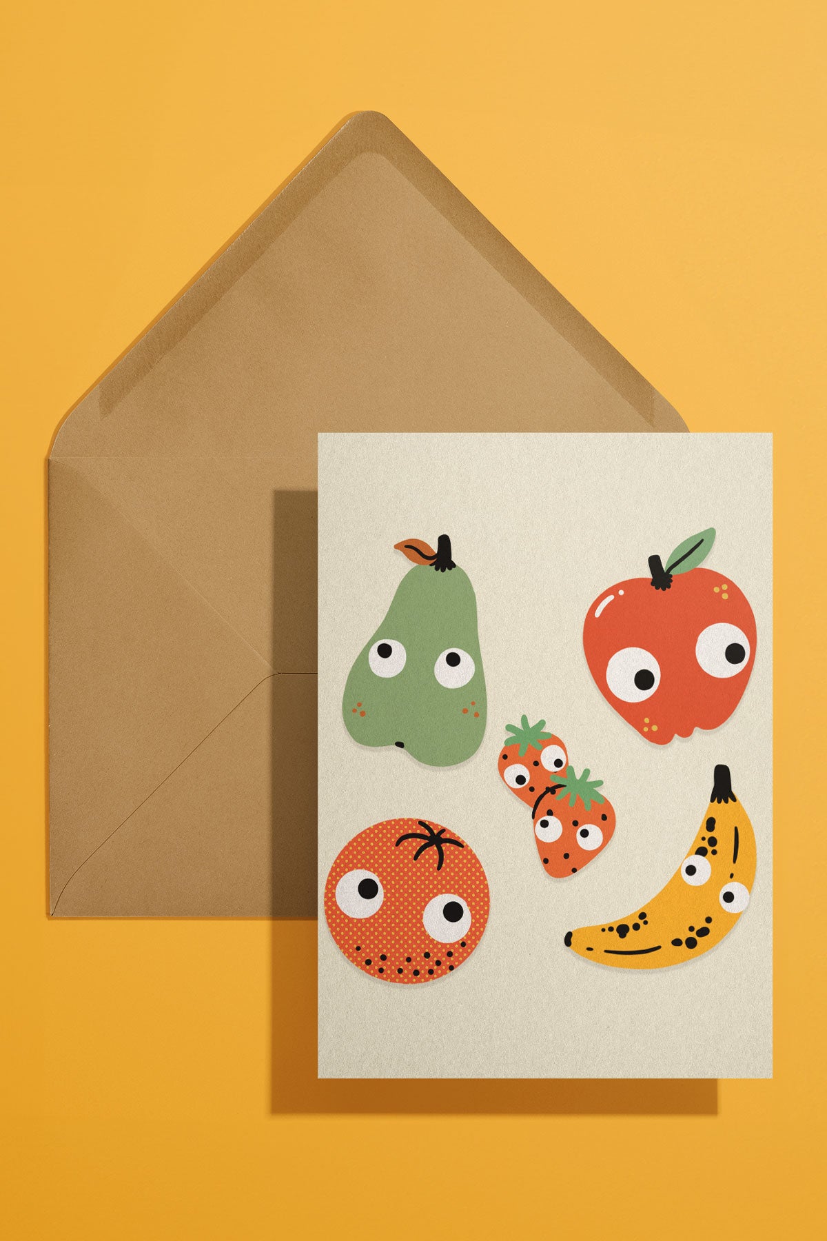 Carte Googly Fruit Melange