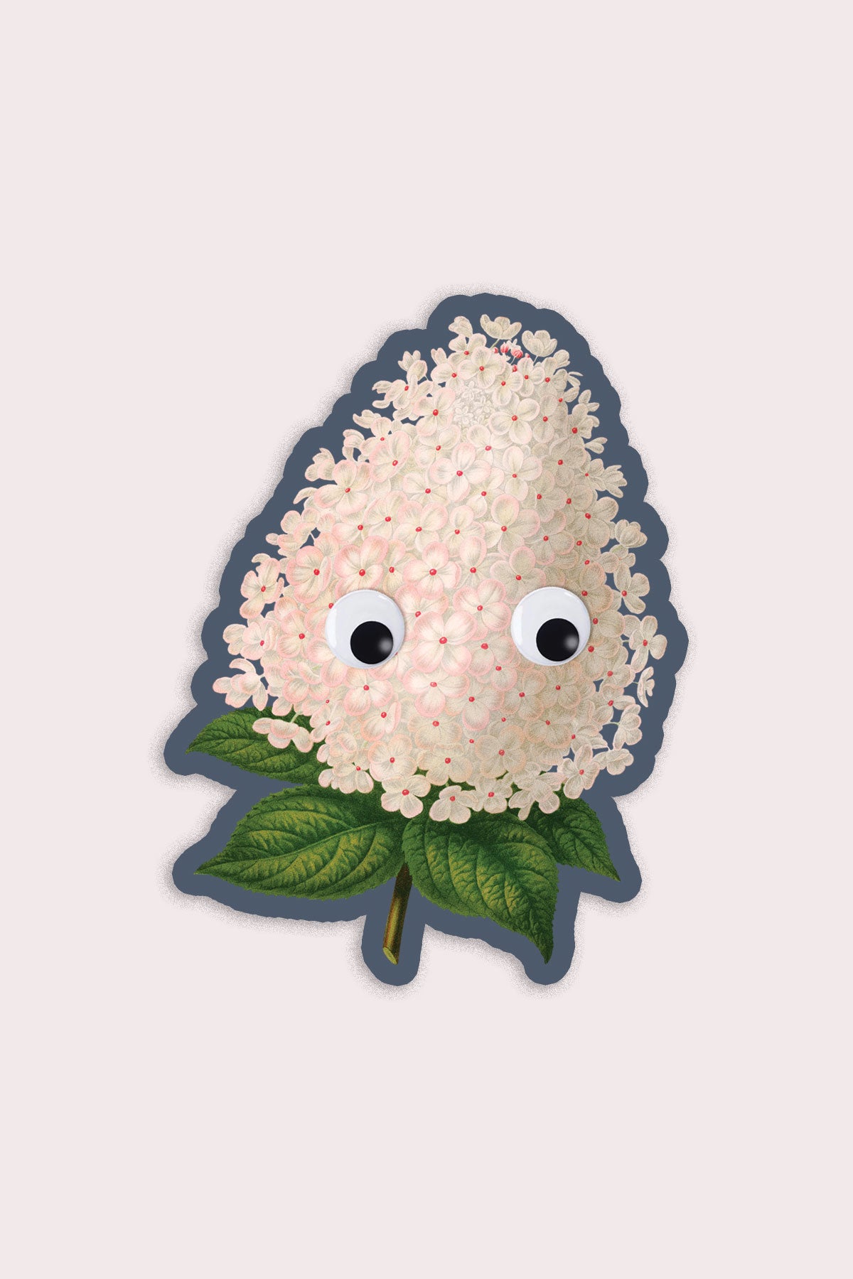 Autocollant en vinyle Googly Hortensia