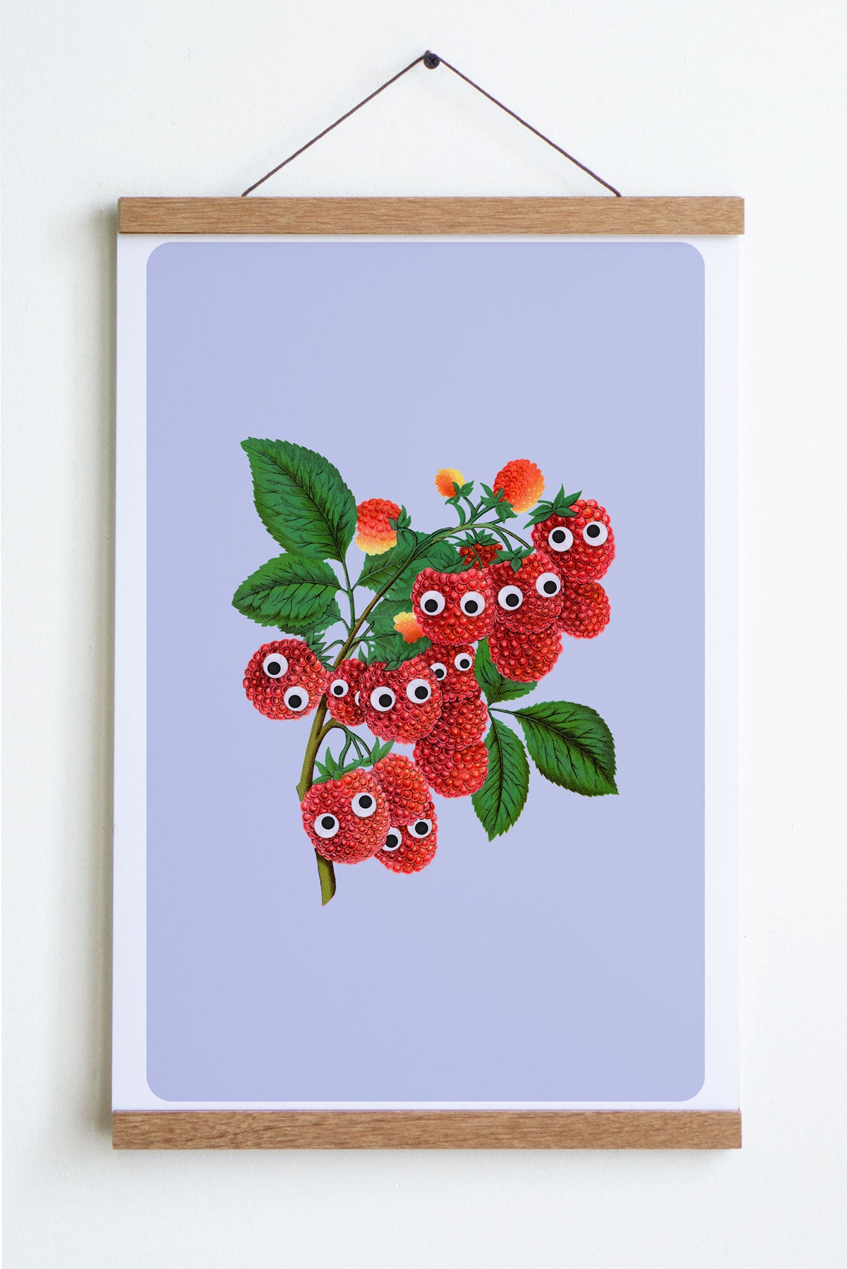 Affiche "Googly Raspberries"