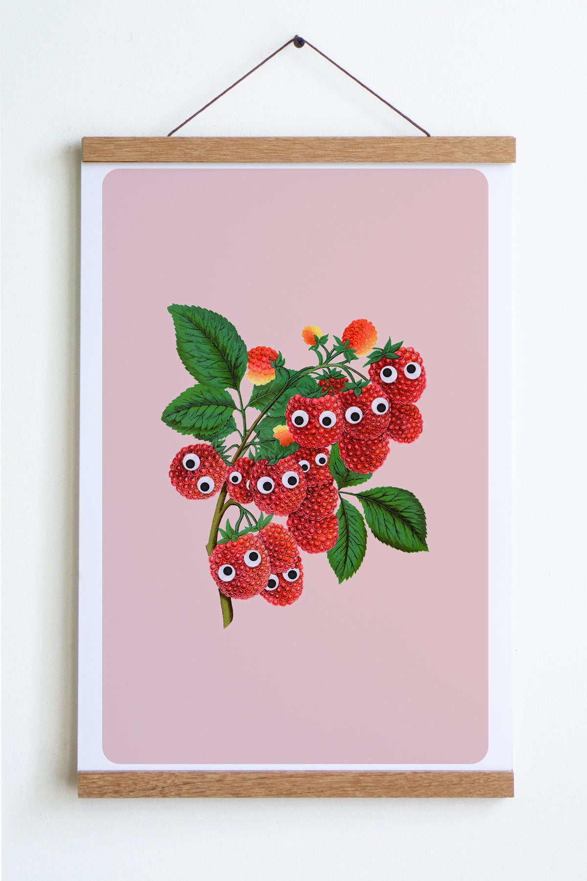 Affiche "Googly Raspberries"