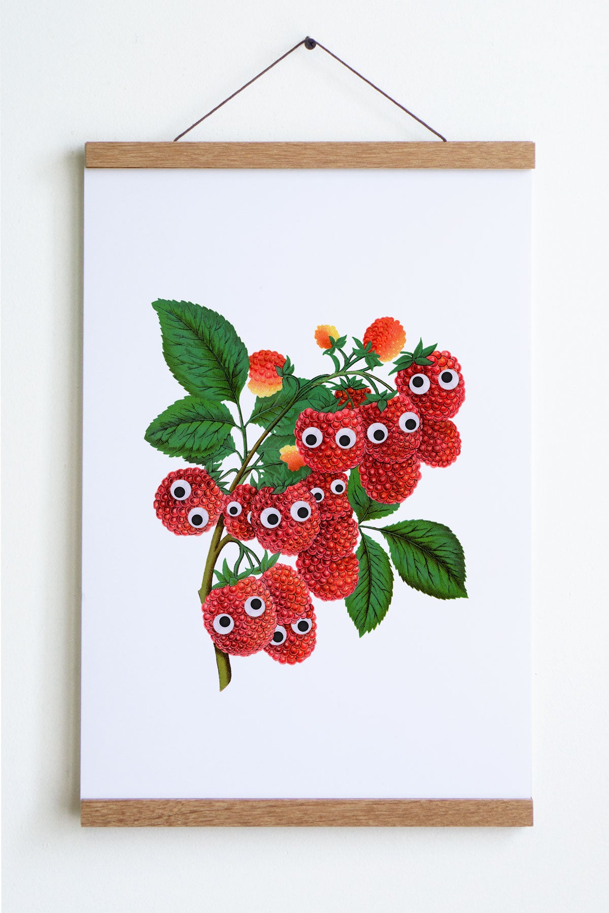 Affiche "Googly Raspberries"