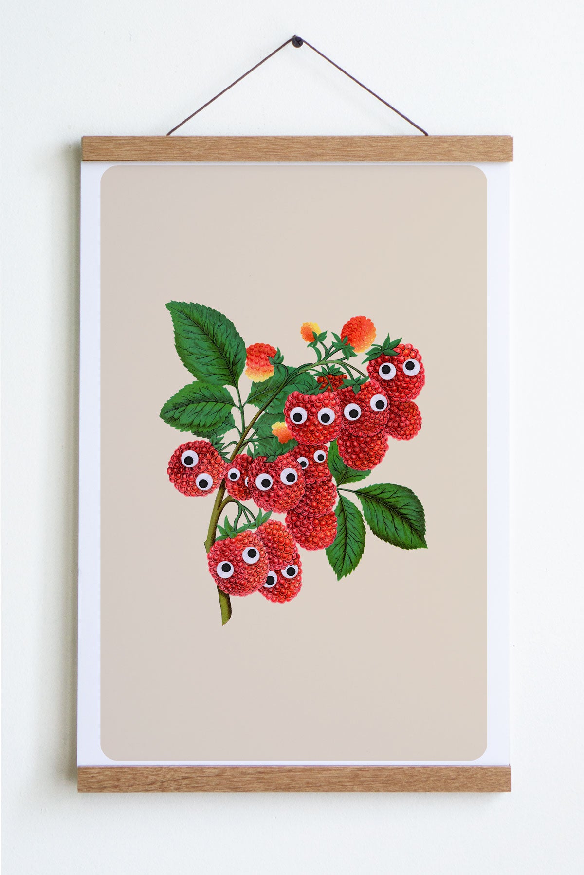 Affiche "Googly Raspberries"