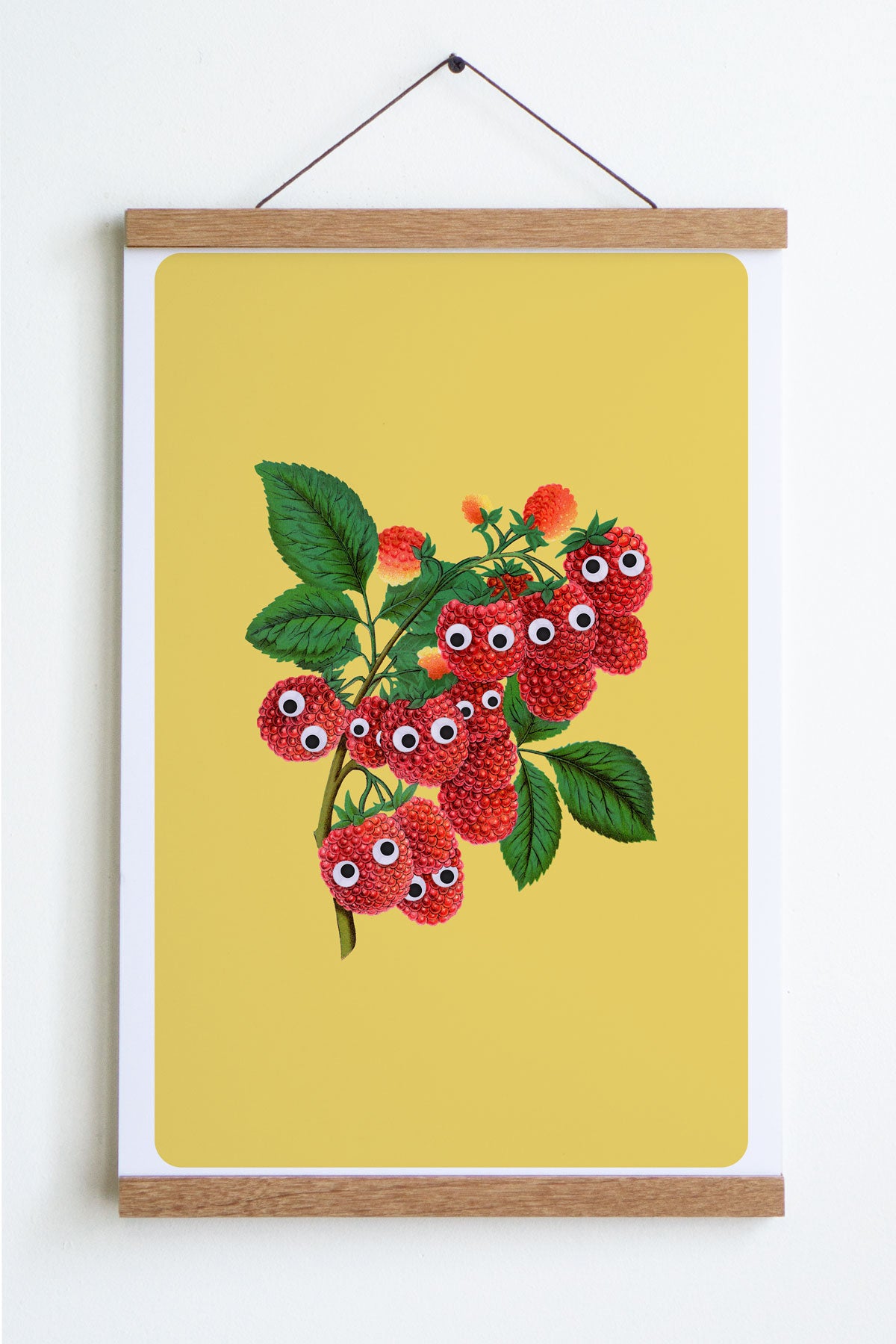 Affiche "Googly Raspberries"
