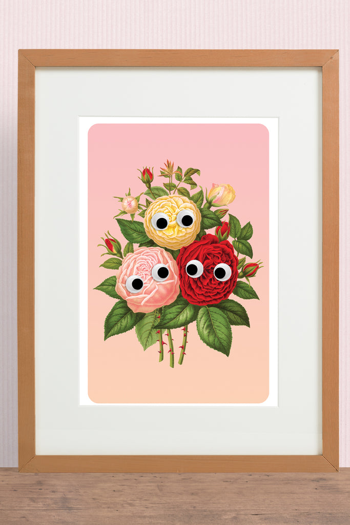Affiche 'Googly Roses'