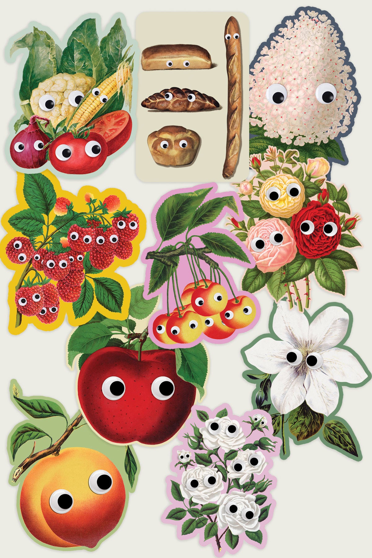 Paquet D'Autocollants: 'Googly Guys'
