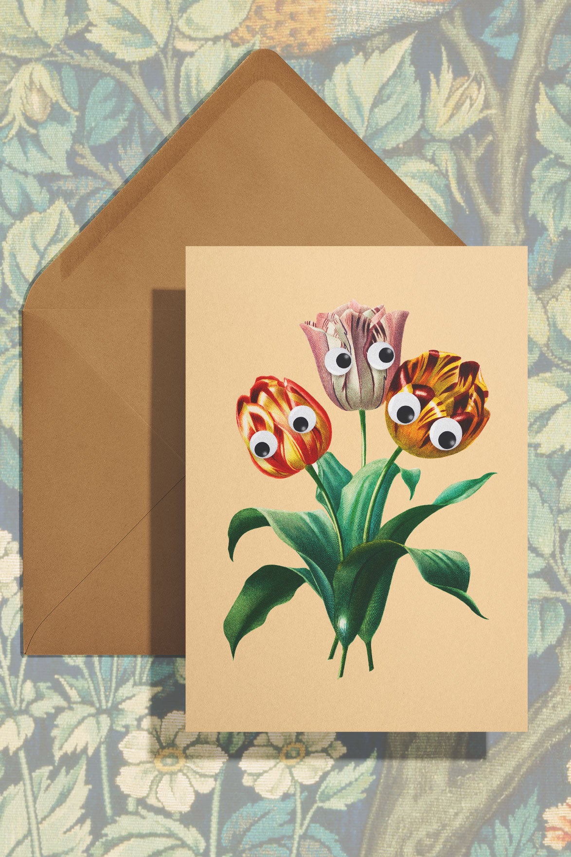 Carte de Voeux "Googly Tulips"