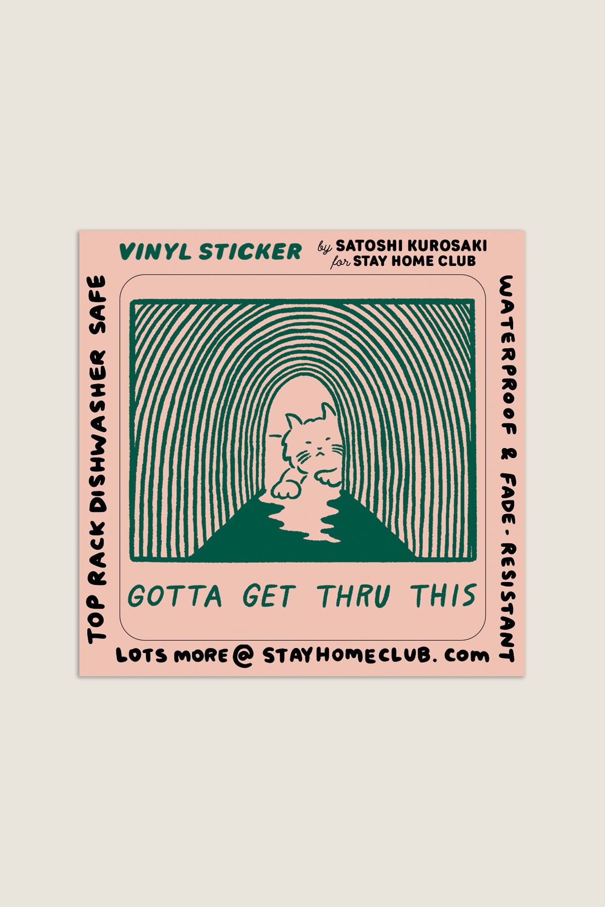 Gotta Get Thru This Vinyl Sticker
