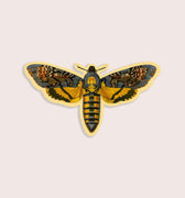 Nature animal sticker featuring death's head hawkmoth insect