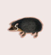 Nature animal sticker featuring a headgehog