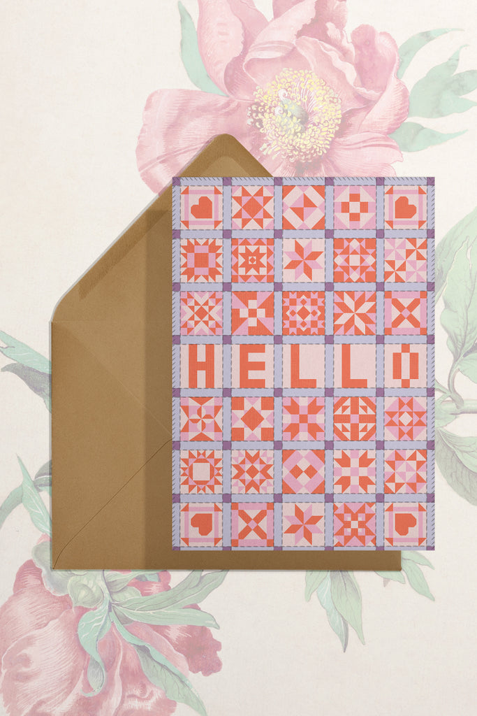 Hello (Patchwork) Card
