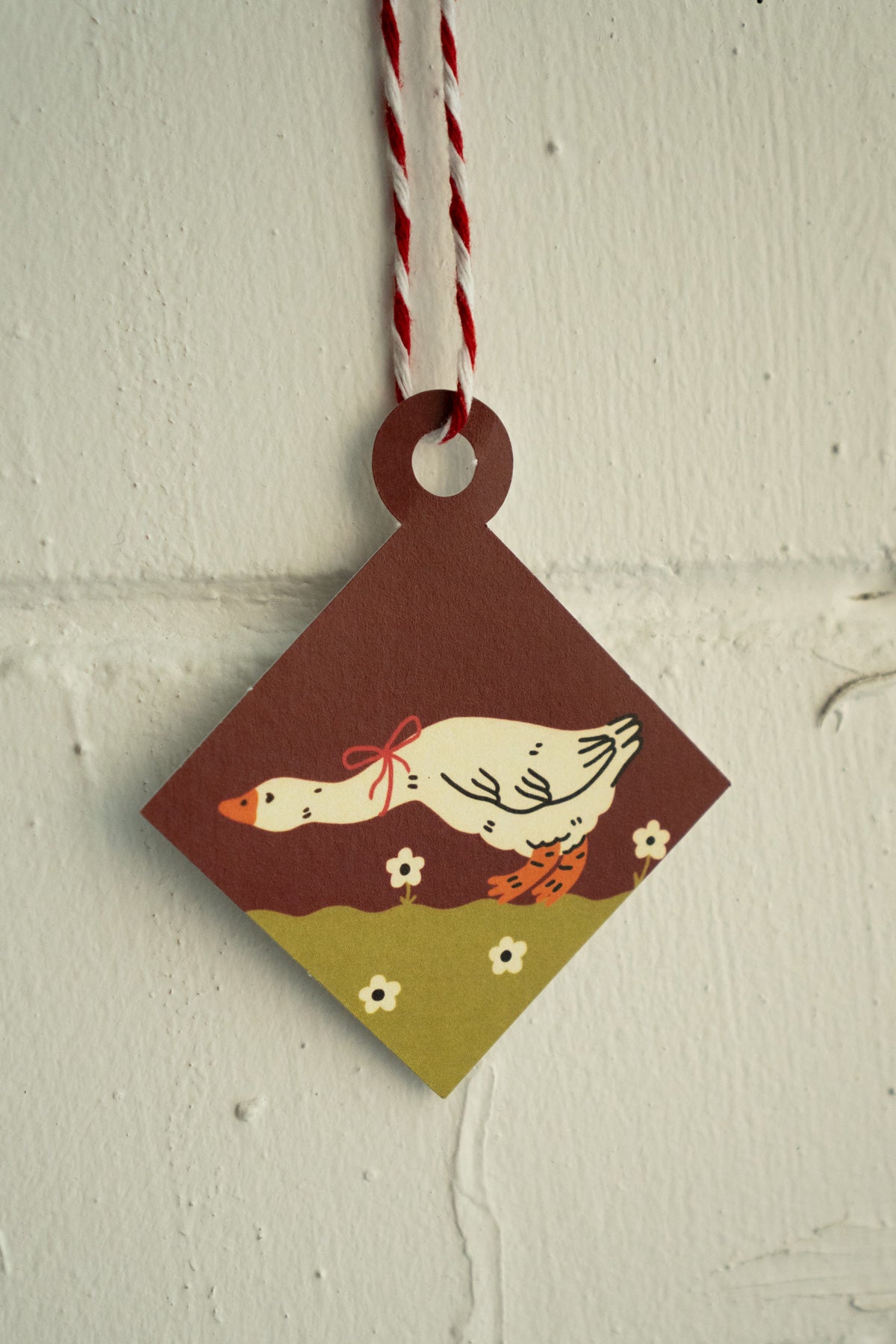 'Holiday Goose' - Carte avec Décoration à Détacher