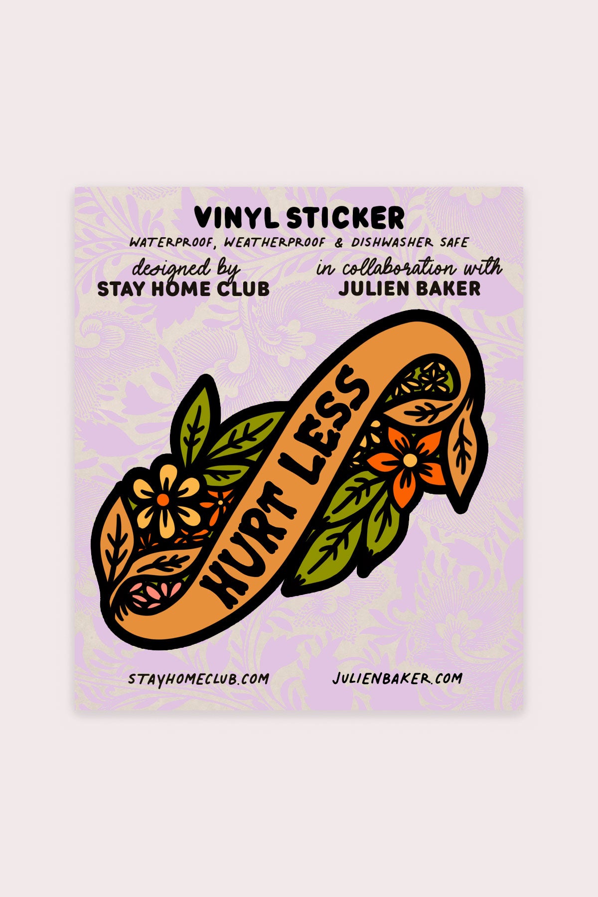 Hurt Less Vinyl Sticker