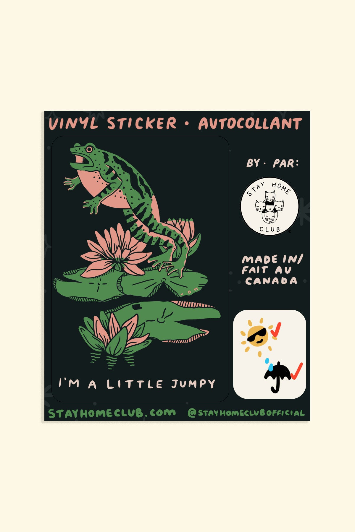 Autocollant 'Jumpy'