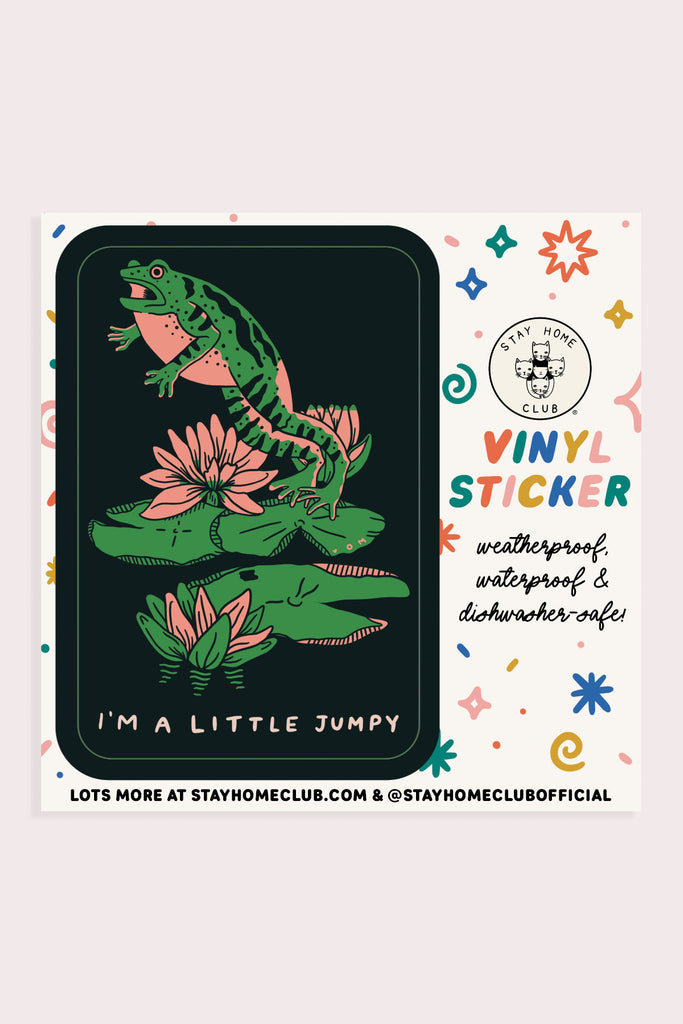Jumpy Vinyl Sticker