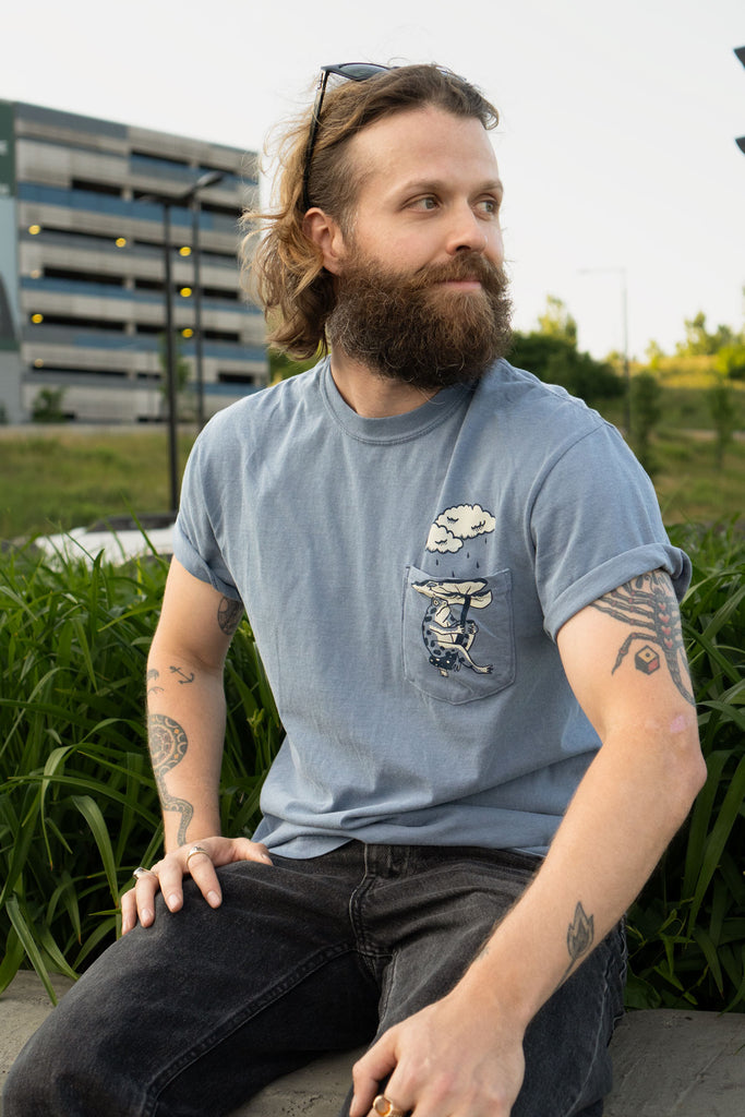 Leaf Umbrella - Comfort Colors® Pocket Tee