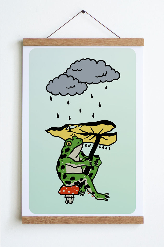 Leaf Umbrella Print