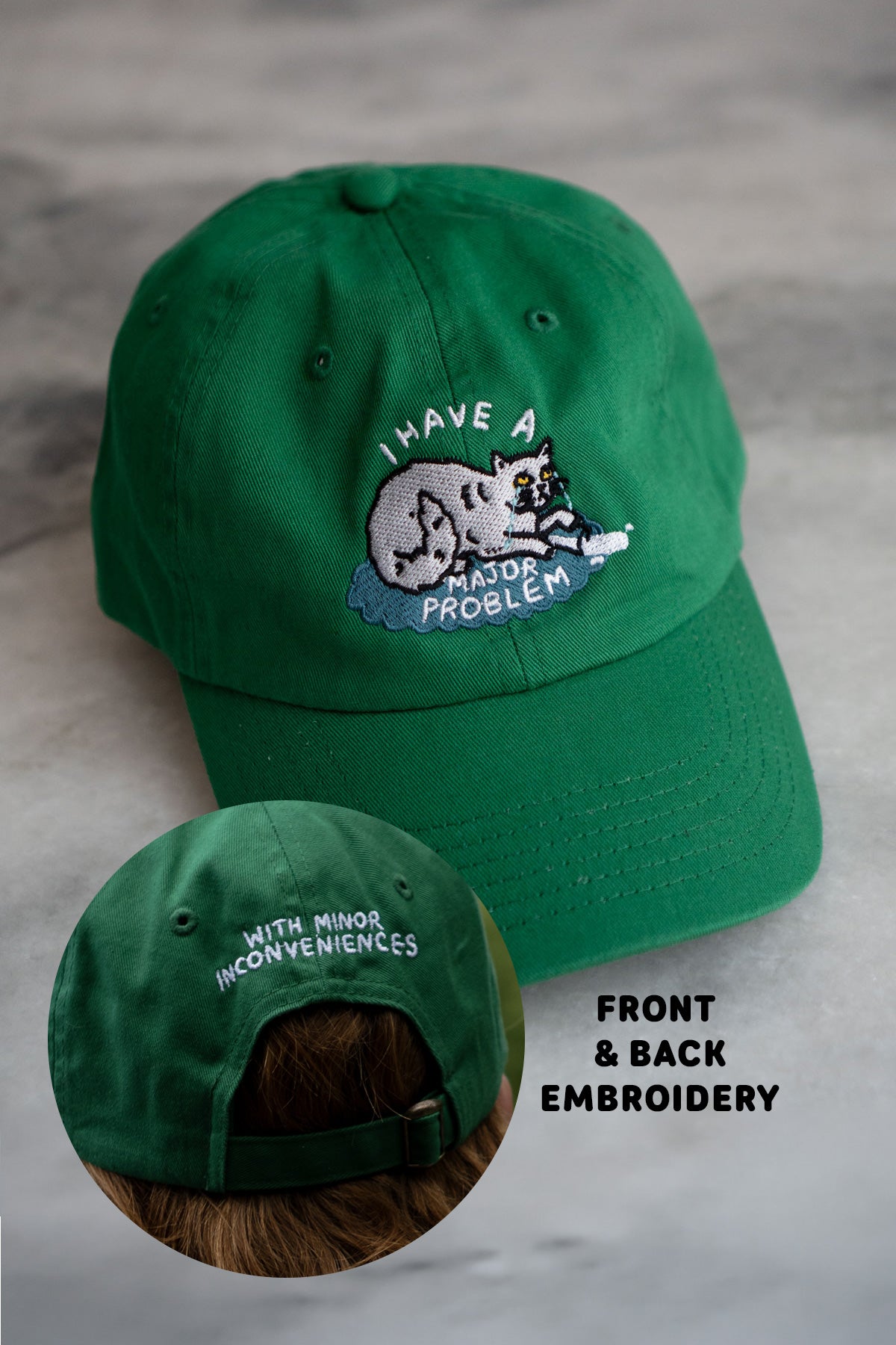 Major Problem Front & Back Dad Hat