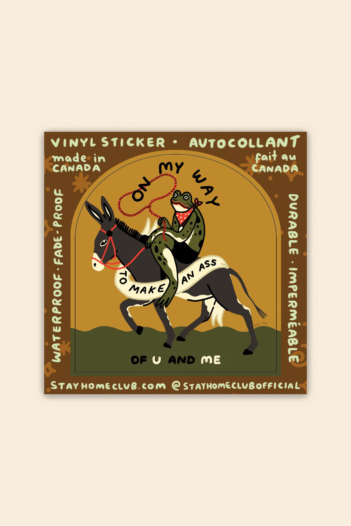 Autocollant 'Make an Ass'