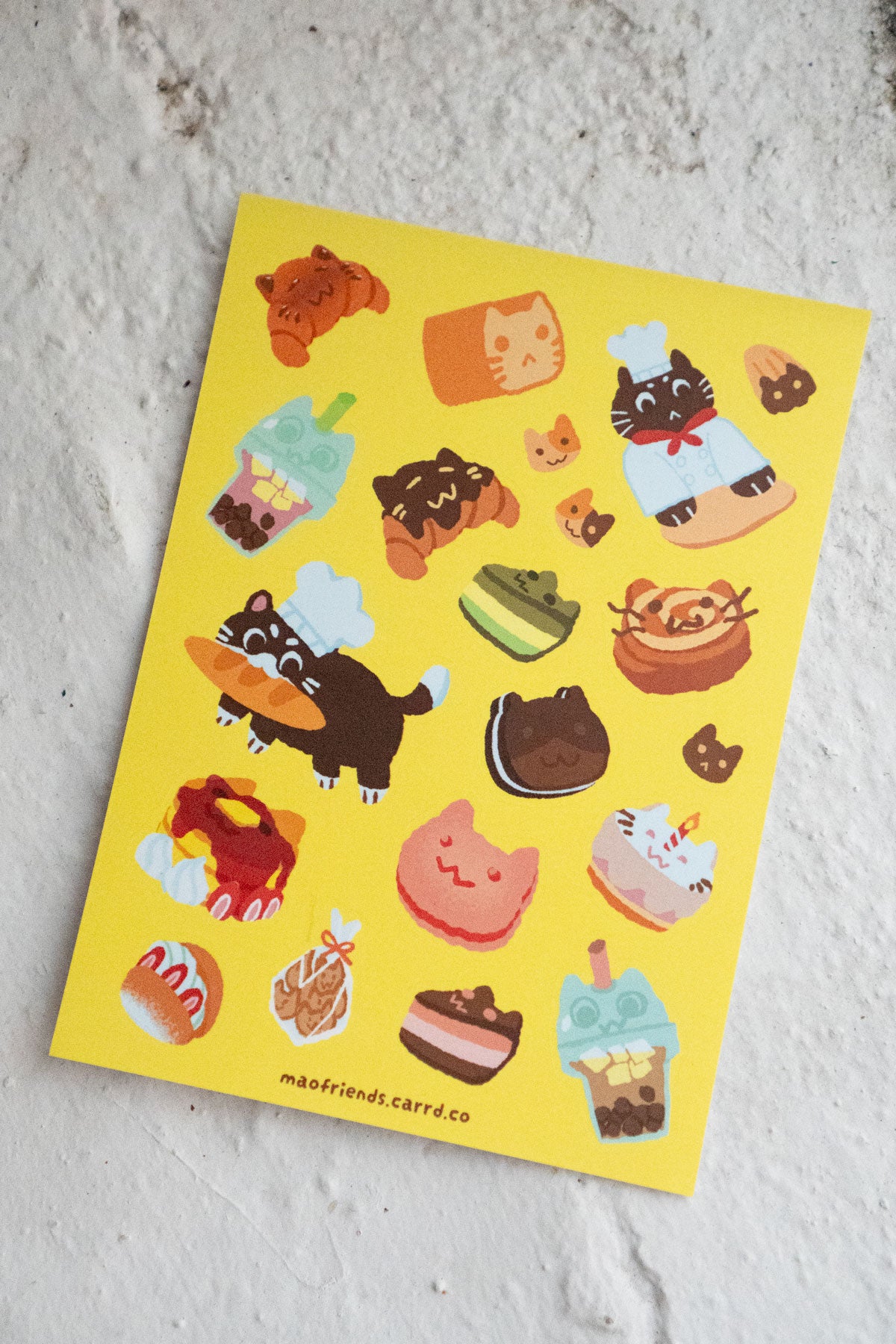 Feuille D'Autocollants 'Bao's Bakery'