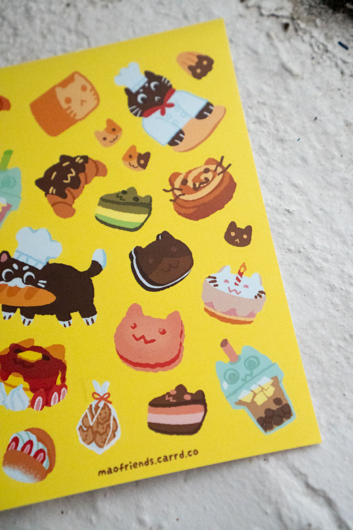 Feuille D'Autocollants 'Bao's Bakery'