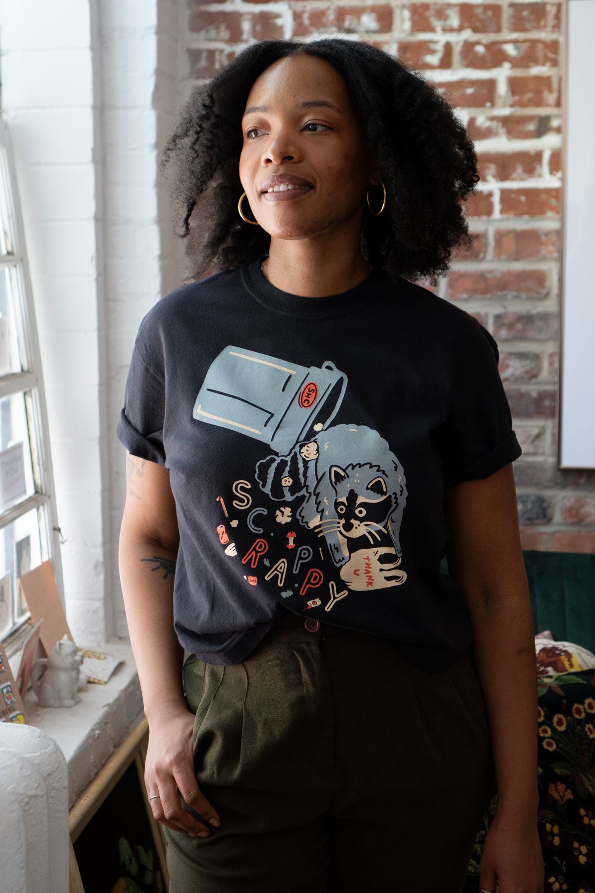 Scrappy Raccoon NL Boxy Tee