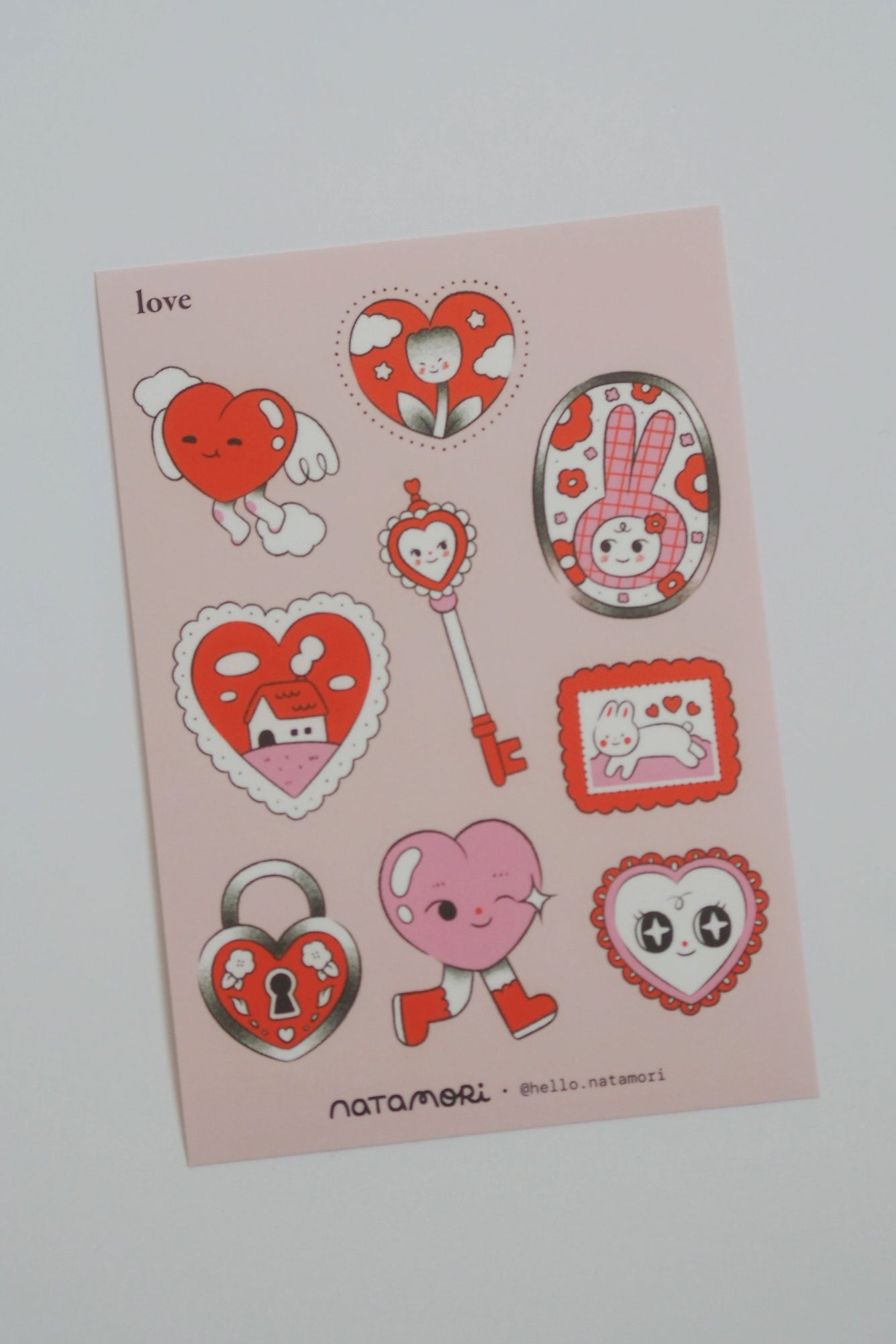 Feuille D'Autocollants 'Love'