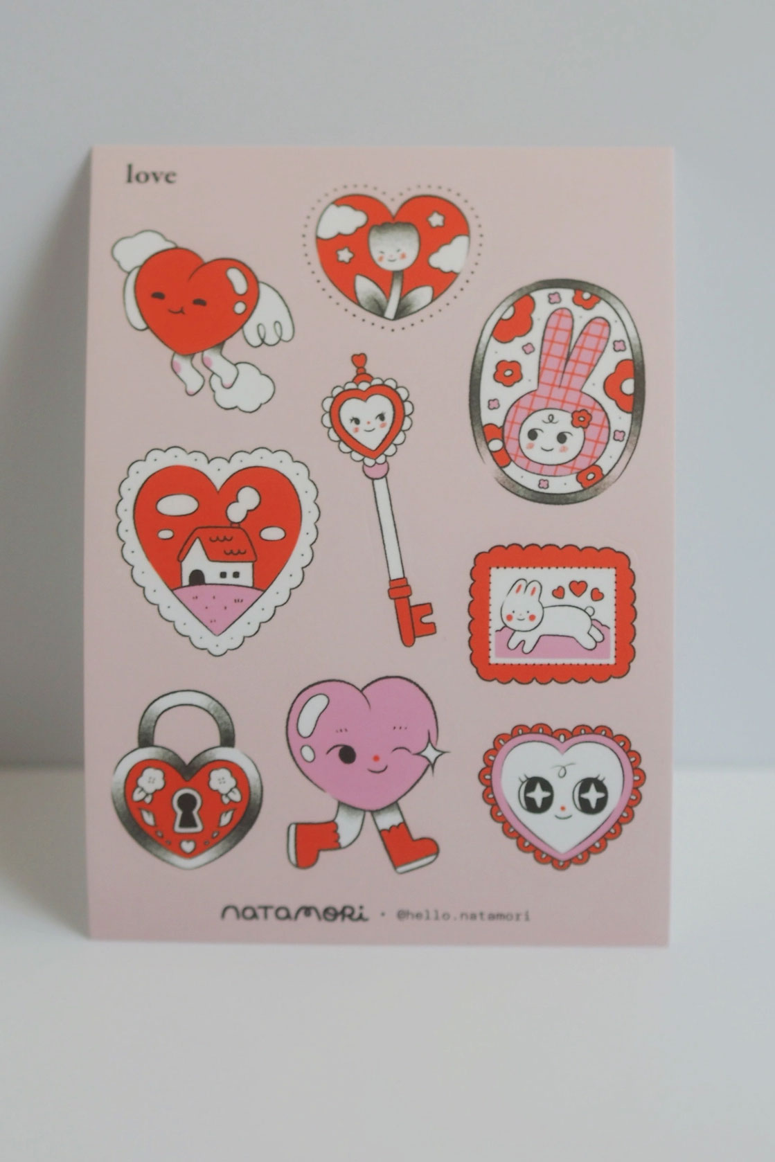 Feuille D'Autocollants 'Love'