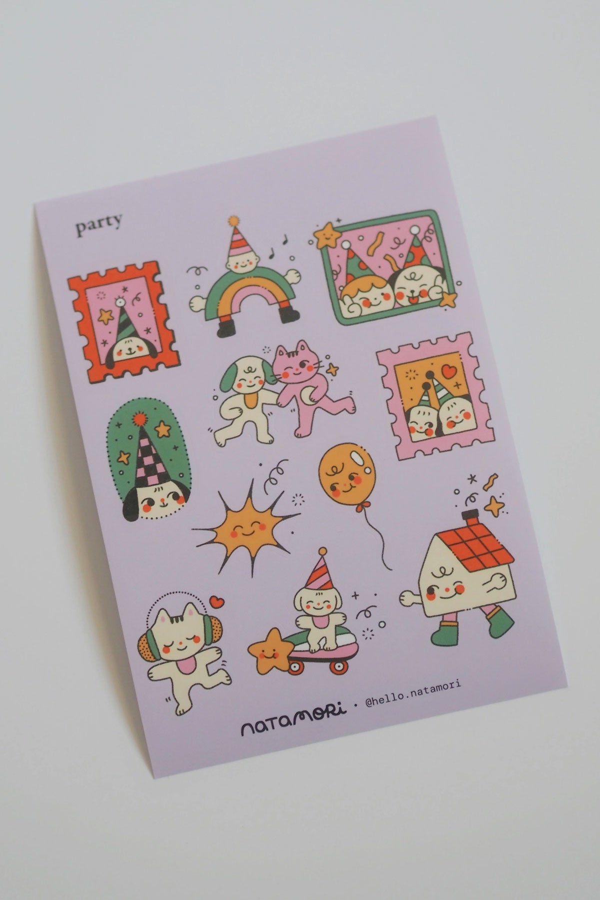 Feuille D'Autocollants 'Party'