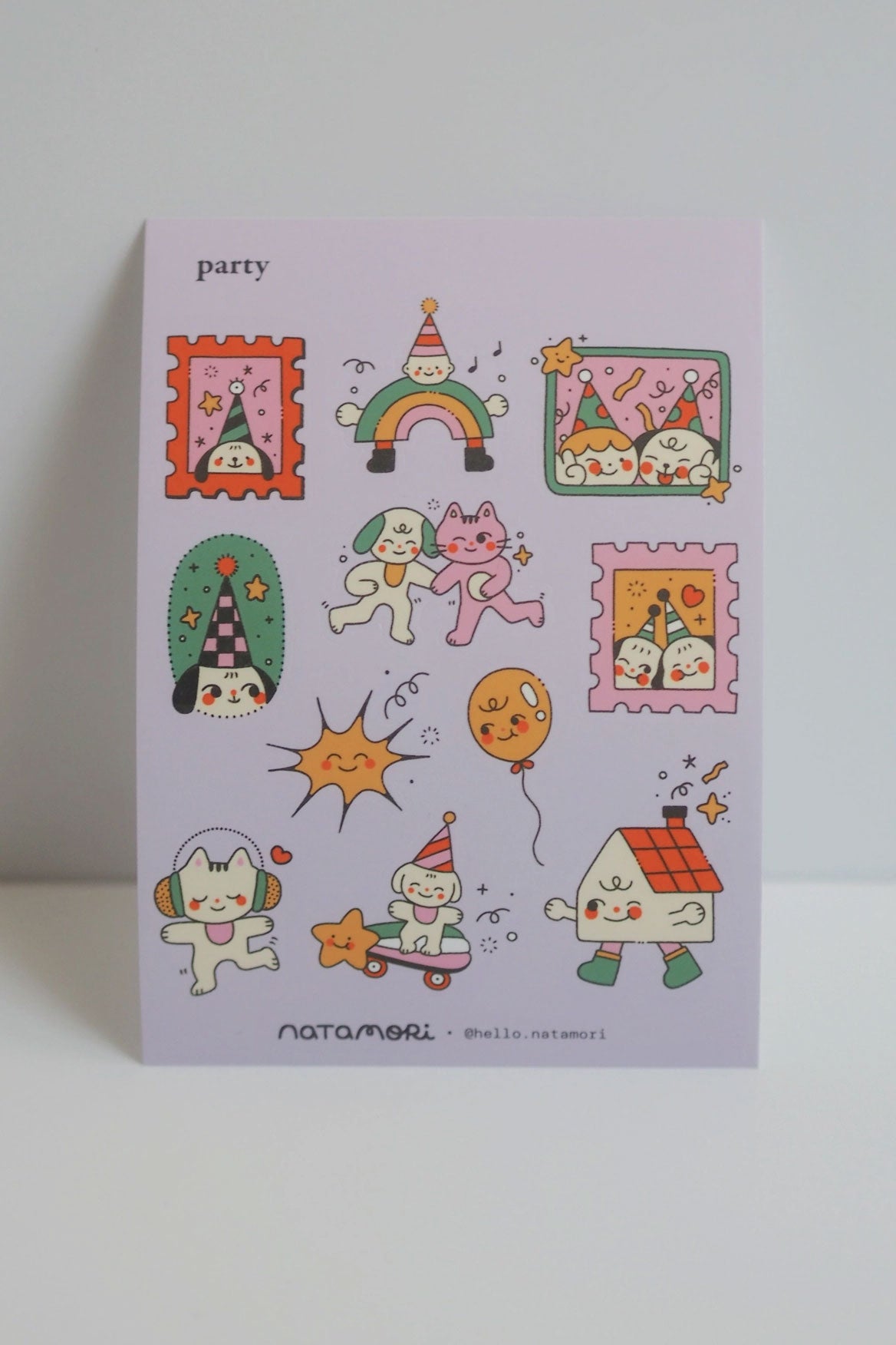 Feuille D'Autocollants 'Party'
