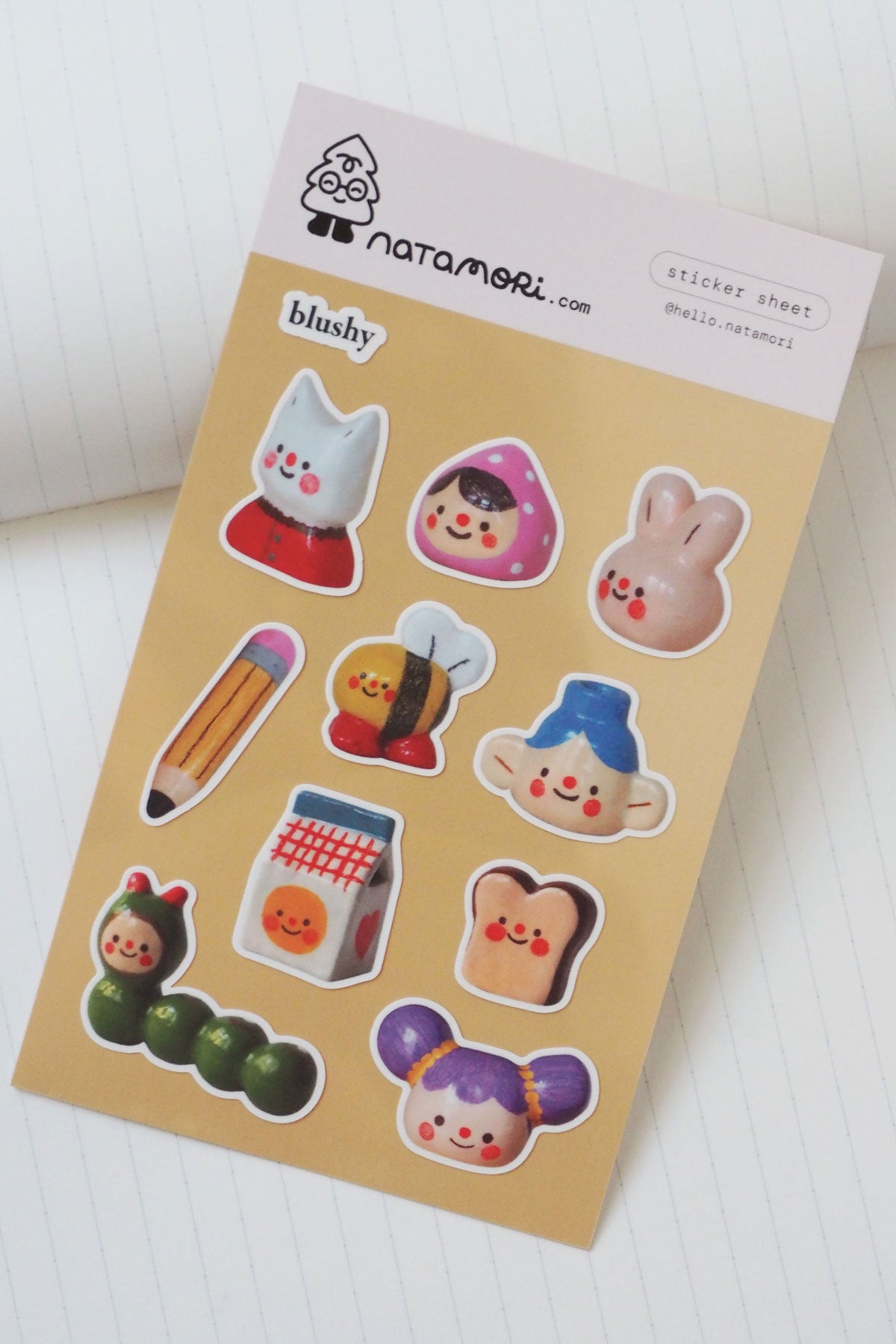 Feuille D'Autocollants Transparents 'Blushy'