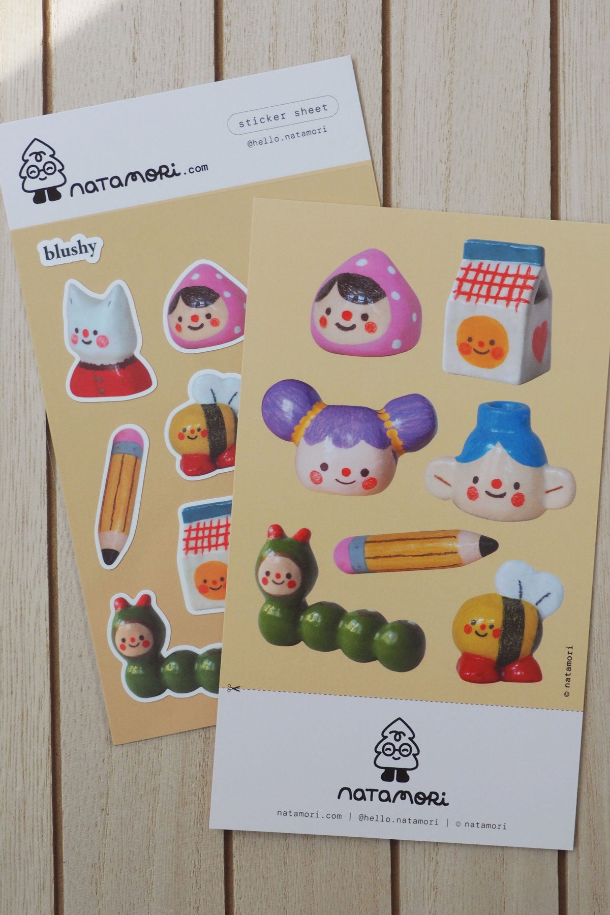 Feuille D'Autocollants Transparents 'Blushy'