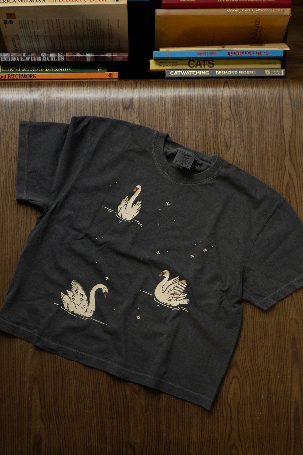 Night Swans Boxy Tee