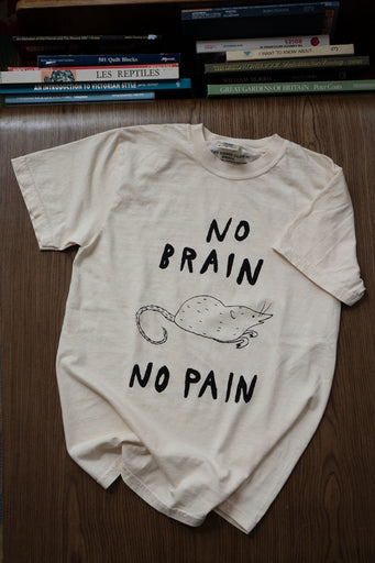  T-shirt Comfort Colors® 'No Brain No Pain'