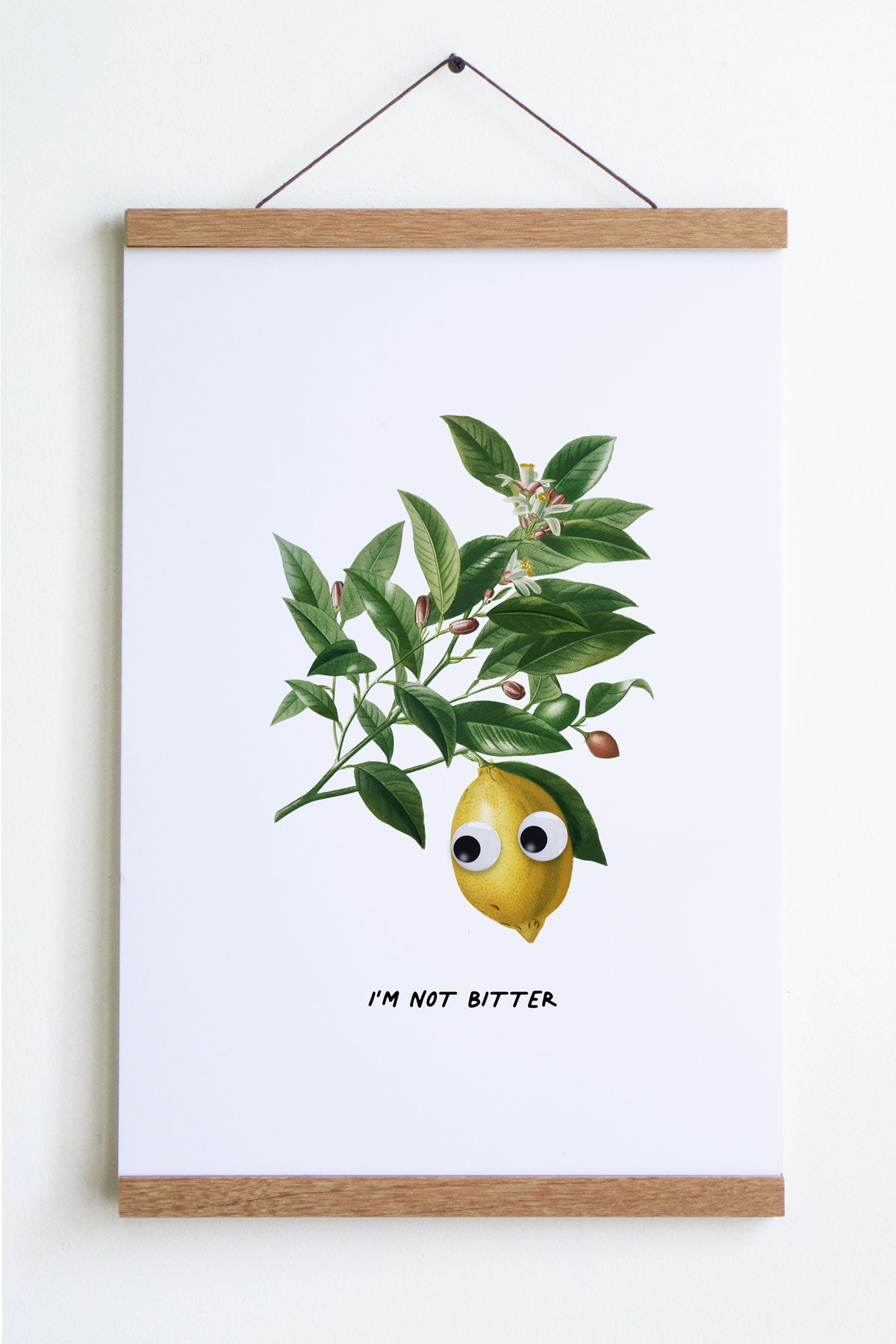 Affiche "Not Bitter (Googly Lemon)"