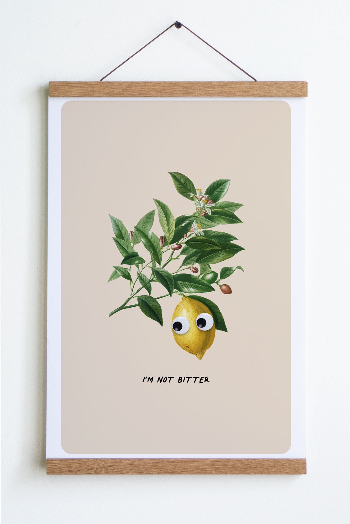 Affiche "Not Bitter (Googly Lemon)"