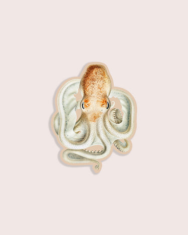Vintage illustration sticker of an octopus