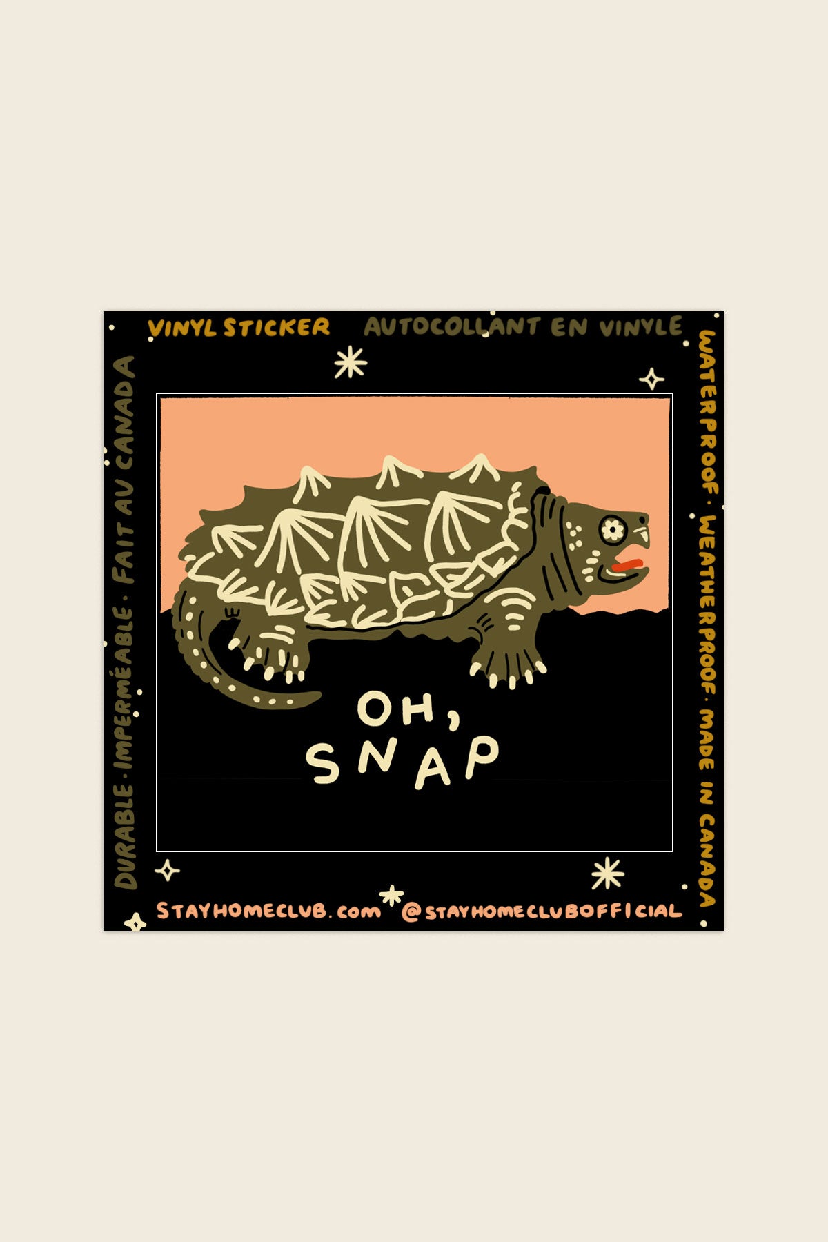 Autocollant 'On Snap'