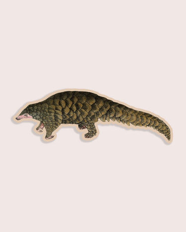 Nature animal sticker featuring a pangolin