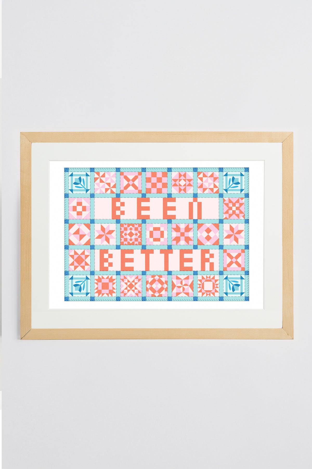 Affiche 'Been Better Patchwork'