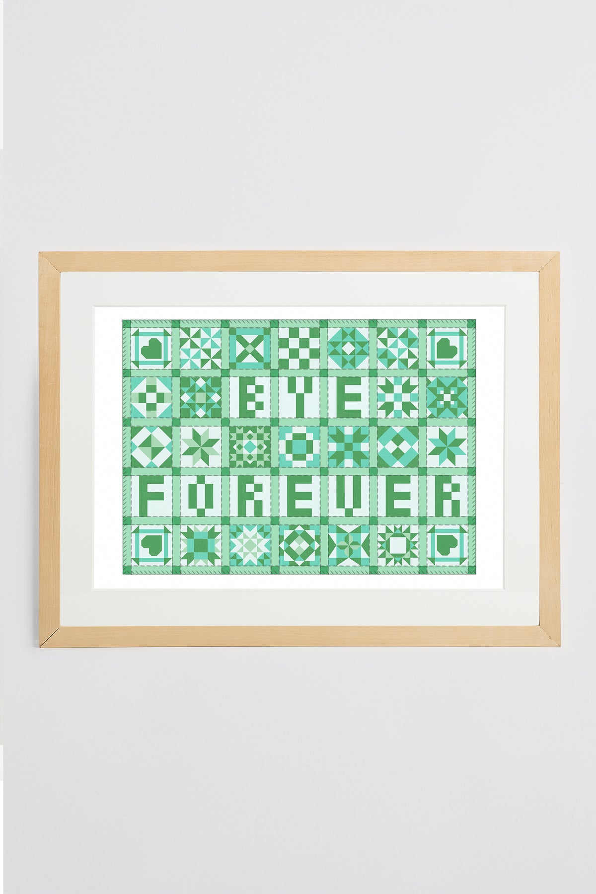 Affiche 'Bye Forever Patchwork'