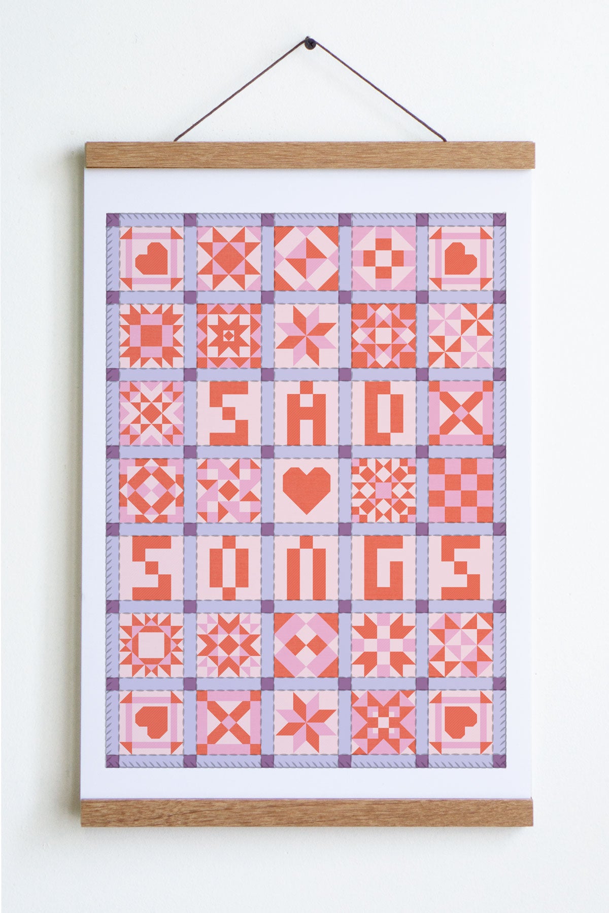 Affiche 'Sad Songs Patchwork'