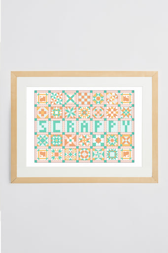 Affiche 'Scrappy Patchwork'