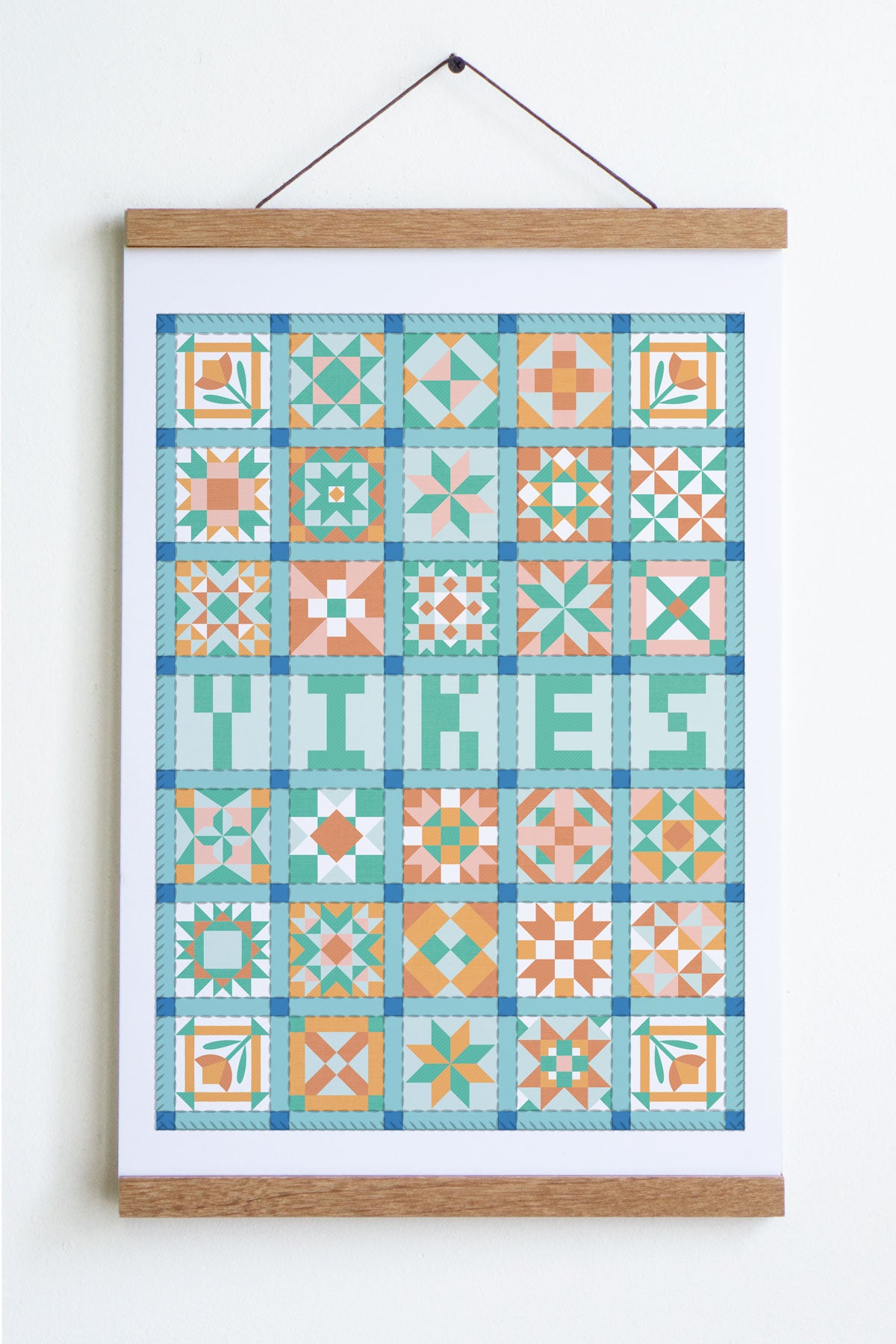 Affiche 'Yikes Patchwork'