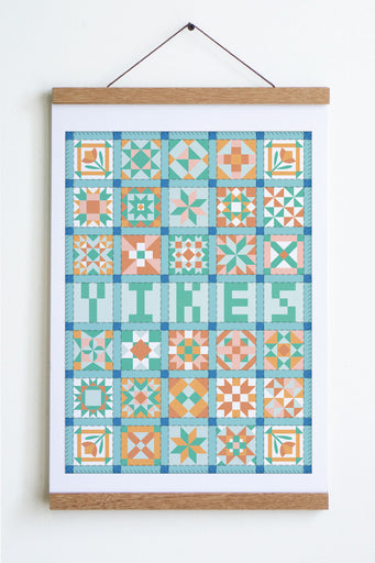 Affiche 'Yikes Patchwork'