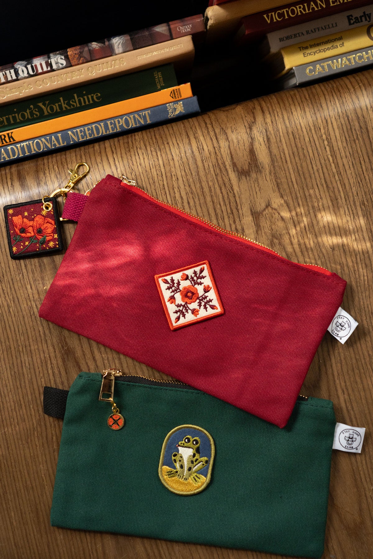 Patched Zipper Pouch - Pick Your Patch