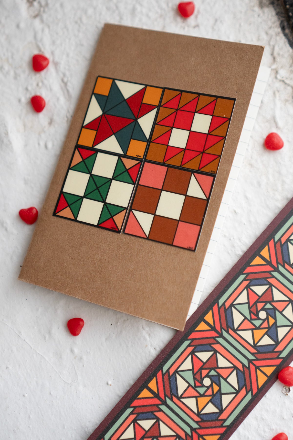 Paquet de Petits Autocollants 'Quilt Block'